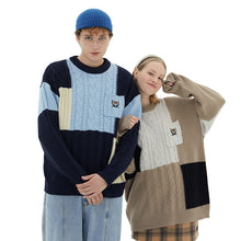 Load image into Gallery viewer, Colorblock Round Neck Couple Sweater
