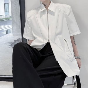 Zip Short Sleeve Shirt