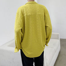 Load image into Gallery viewer, Yellow Textured Long Sleeve Shirt
