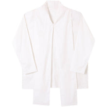 Load image into Gallery viewer, Ribbon Scarf V-Neck Pullover Shirt
