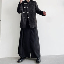 Load image into Gallery viewer, Dark A-Line Pleated Culottes Hakama Pants
