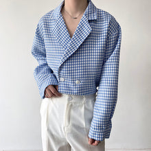 Load image into Gallery viewer, Check Double Breasted Shirt
