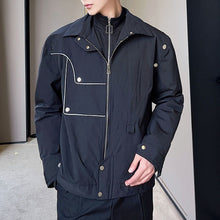 Load image into Gallery viewer, Thin Reflective Strips Decorative Edges Jacket
