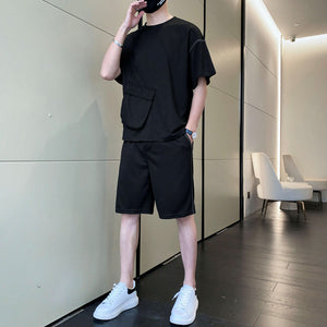 Short-sleeved T-shirt Five-point Pants Suit