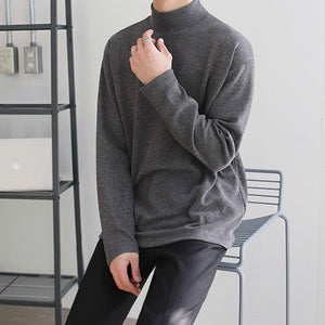 Winter High Neck Long Sleeve T-shirt