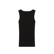 Load image into Gallery viewer, Solid Stretch Skinny Crewneck Knit Tank Top
