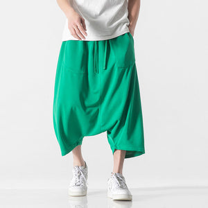 Summer Loose Crotch Cropped Shorts