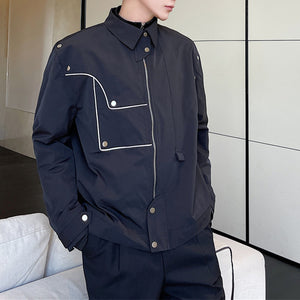 Thin Reflective Strips Decorative Edges Jacket