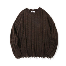 Load image into Gallery viewer, Torn-edge Twist Sweater
