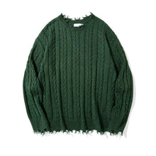 Load image into Gallery viewer, Torn-edge Twist Sweater

