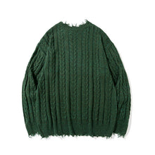 Load image into Gallery viewer, Torn-edge Twist Sweater
