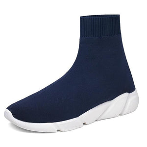 Men Knit Upper Breathable Sport Shoes