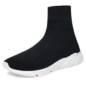 Men Knit Upper Breathable Sport Shoes